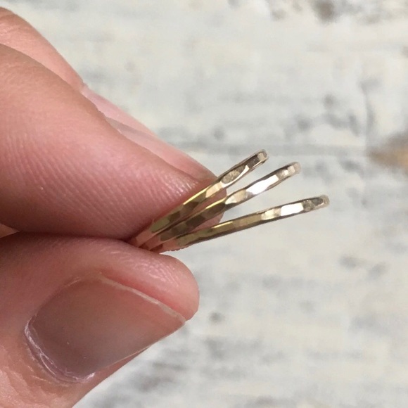 Set of 14k gold filled midi rings ✨ - Picture 2 of 3